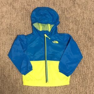 The North Face Rain Jacket 2T Blue Neon
